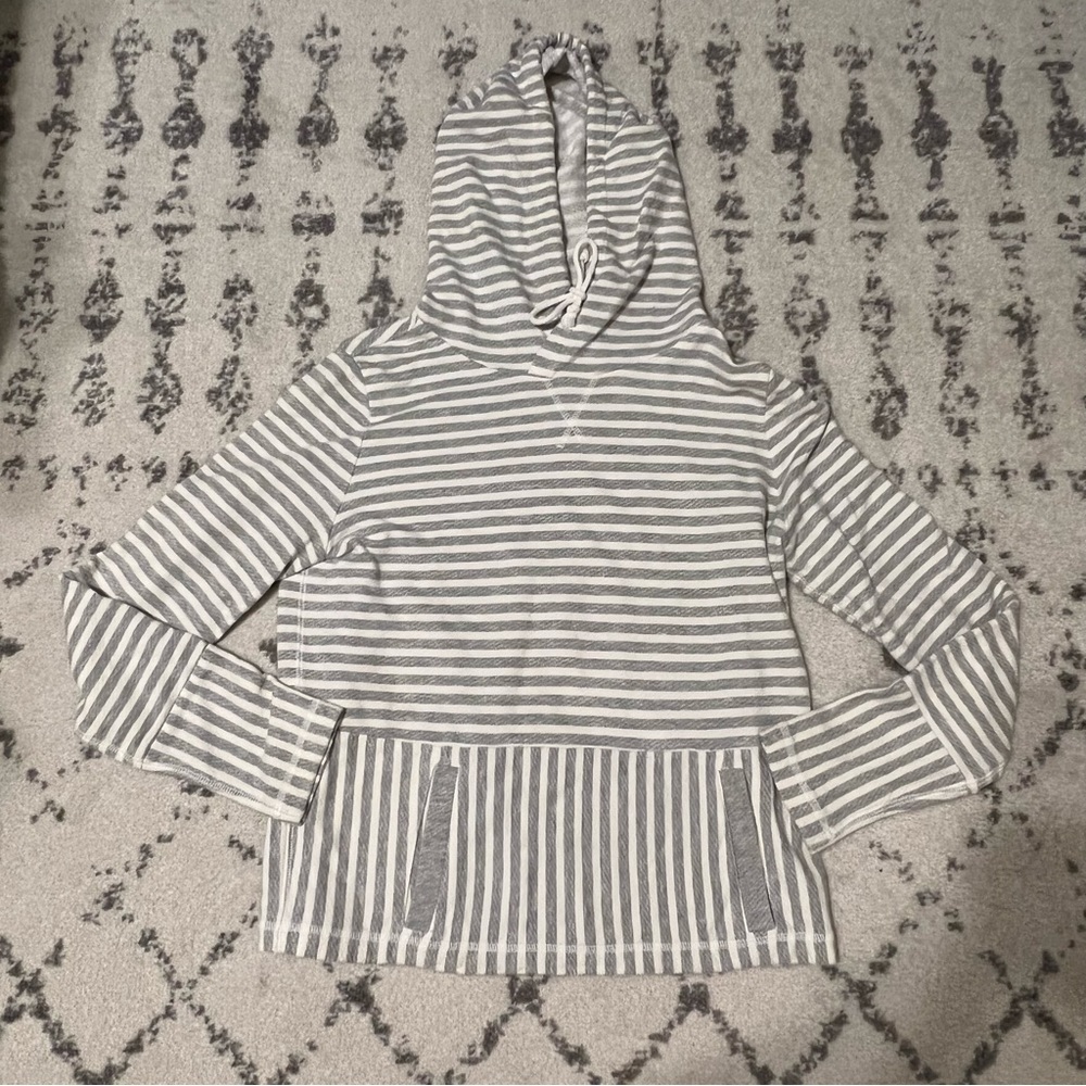 J Crew Factory Striped Hoodie